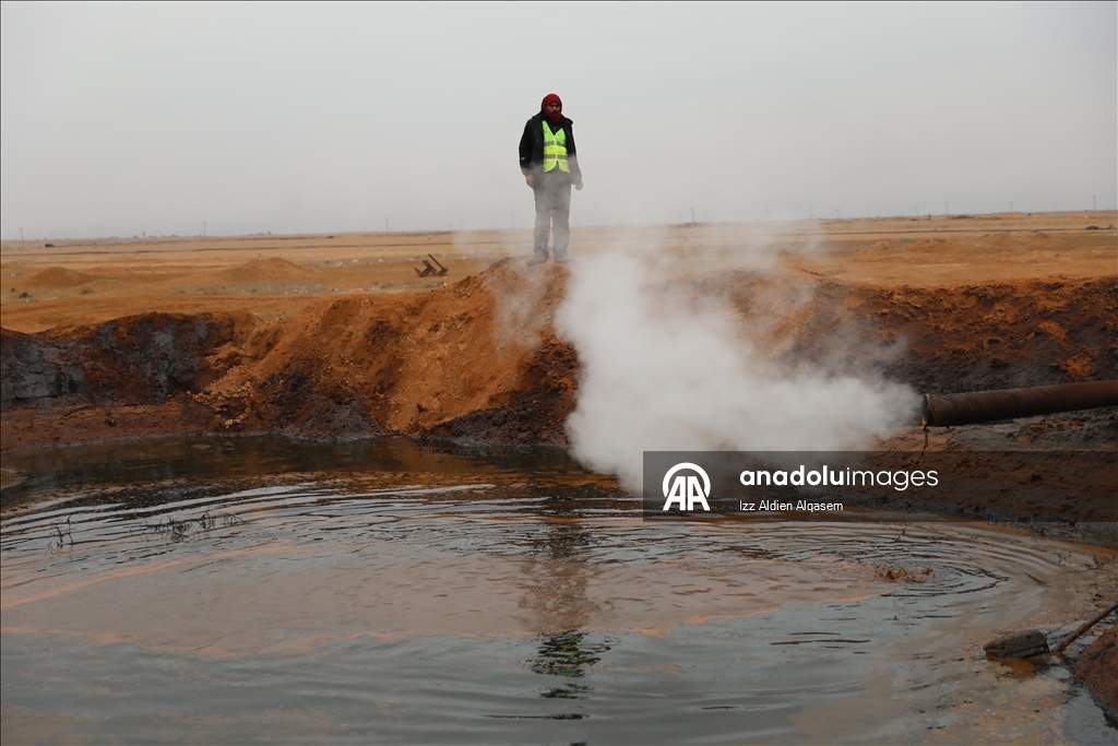 Дрон запечатлел крупнейшее нефтяное месторождение Сирии