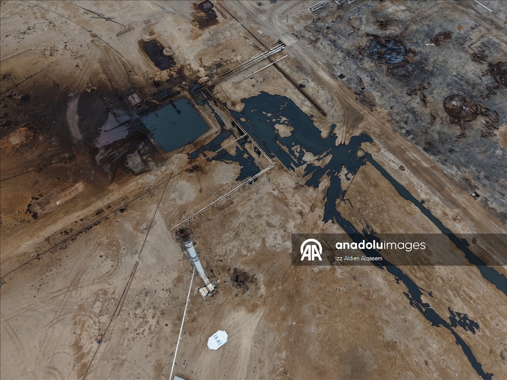 Дрон запечатлел крупнейшее нефтяное месторождение Сирии