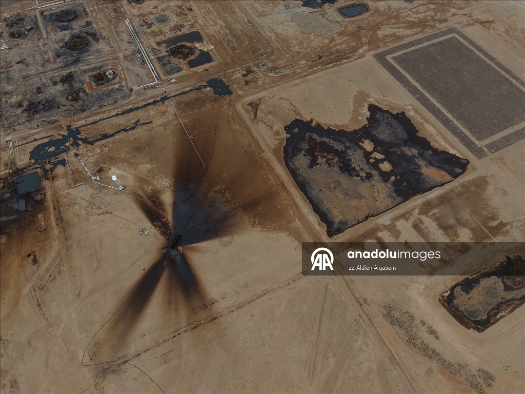 Дрон запечатлел крупнейшее нефтяное месторождение Сирии