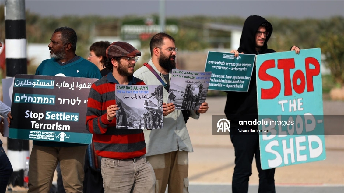 İsrail'in Filistinlilere yönelik ihlalleri Batı Şeria'da protesto edildi