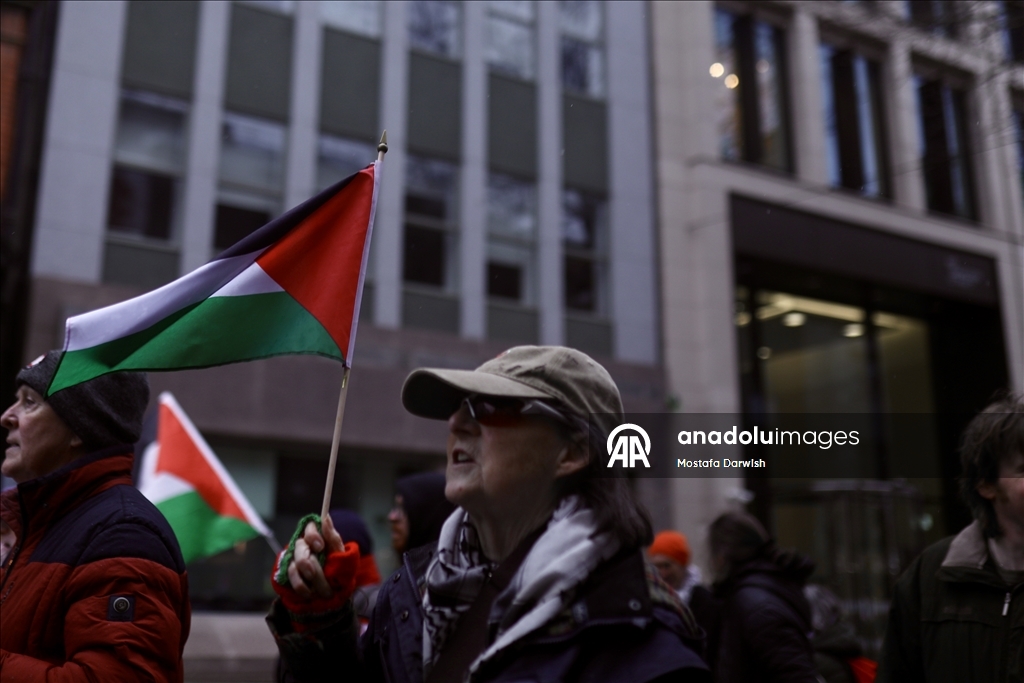 Dublin'de Filistin'e destek eylemi düzenlendi