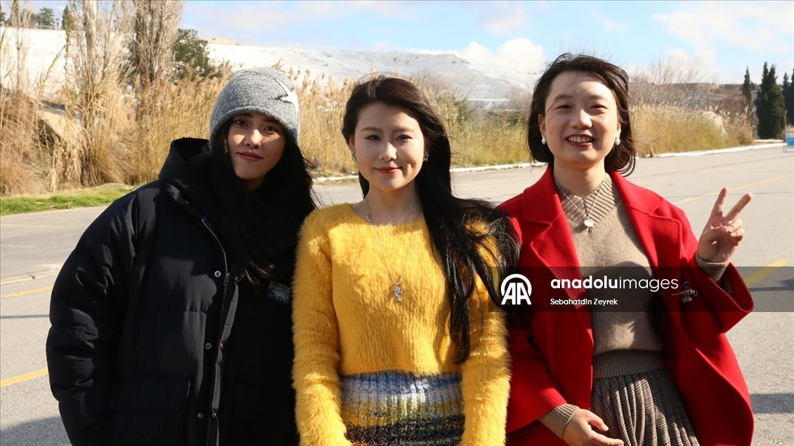 Çinli turistlerin gözdesi Pamukkale'de vize muafiyeti memnuniyeti