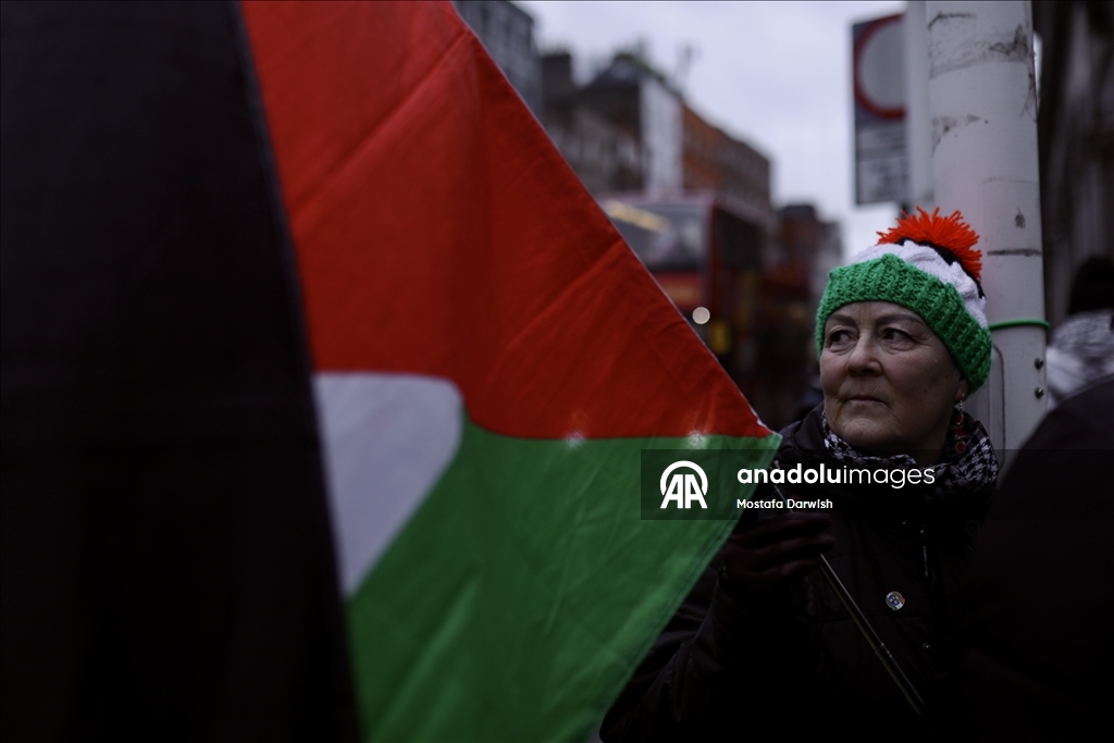 Dublin'de Filistin'e destek eylemi düzenlendi