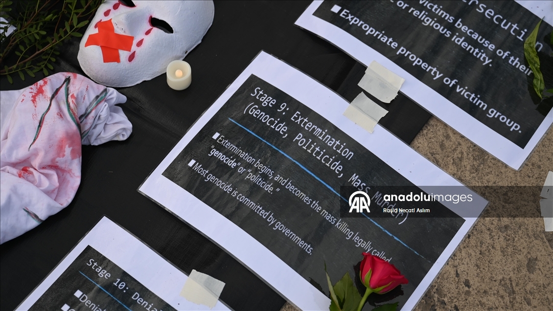 Londra’da Filistin için “Soykırım Anma Nöbeti”