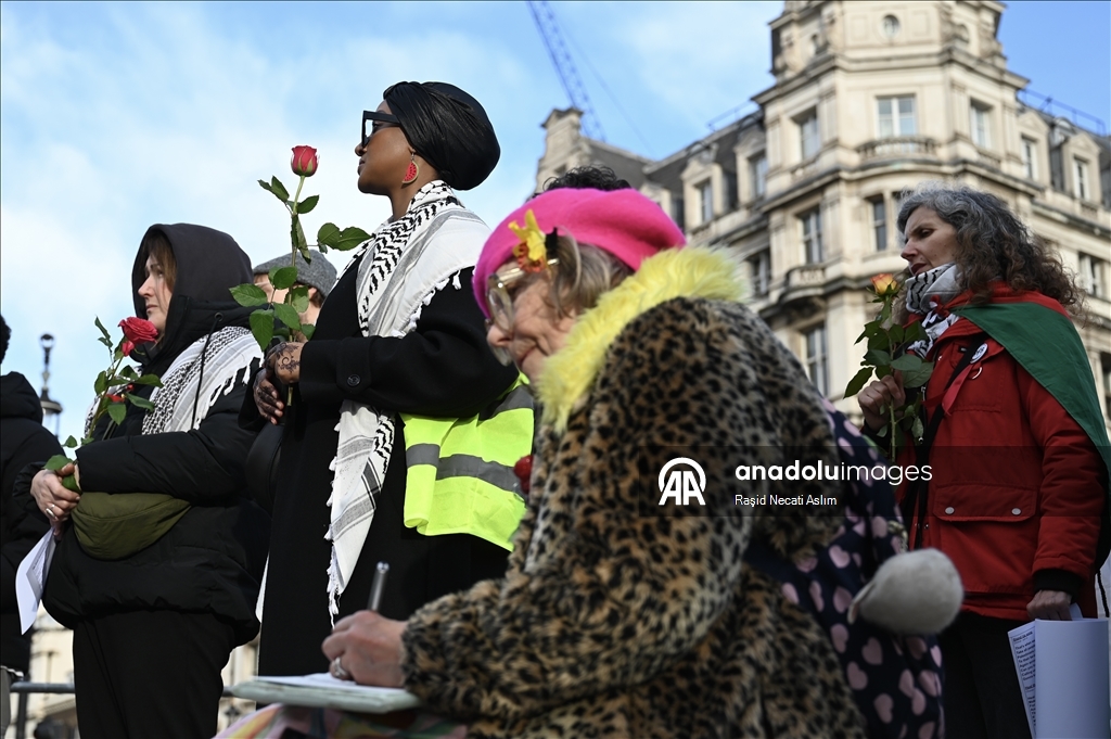 Londra’da Filistin için “Soykırım Anma Nöbeti”