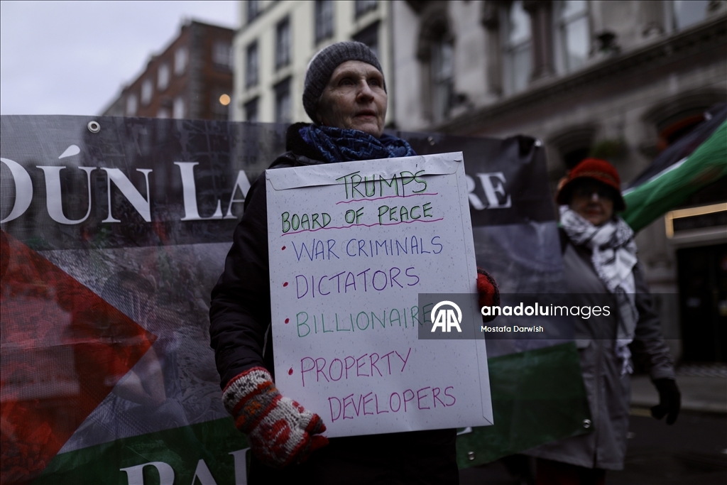Dublin'de Filistin'e destek eylemi düzenlendi