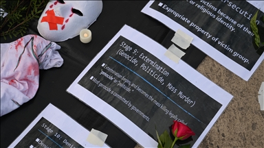 Londra’da Filistin için “Soykırım Anma Nöbeti”