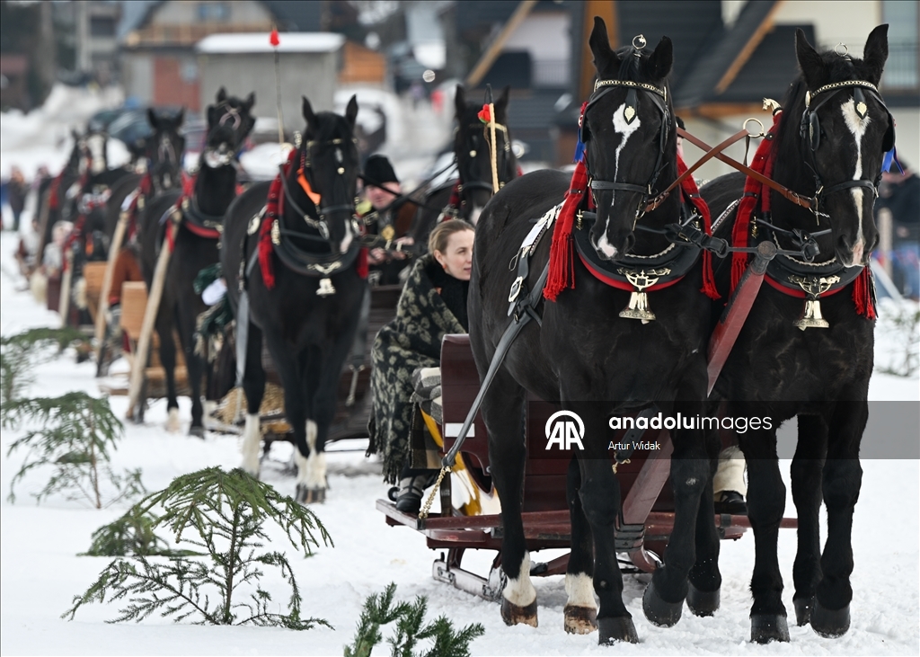 Polonya’da Kış Festivali: Podhale yaylacı kültürü karlar üzerinde yaşatılıyor 