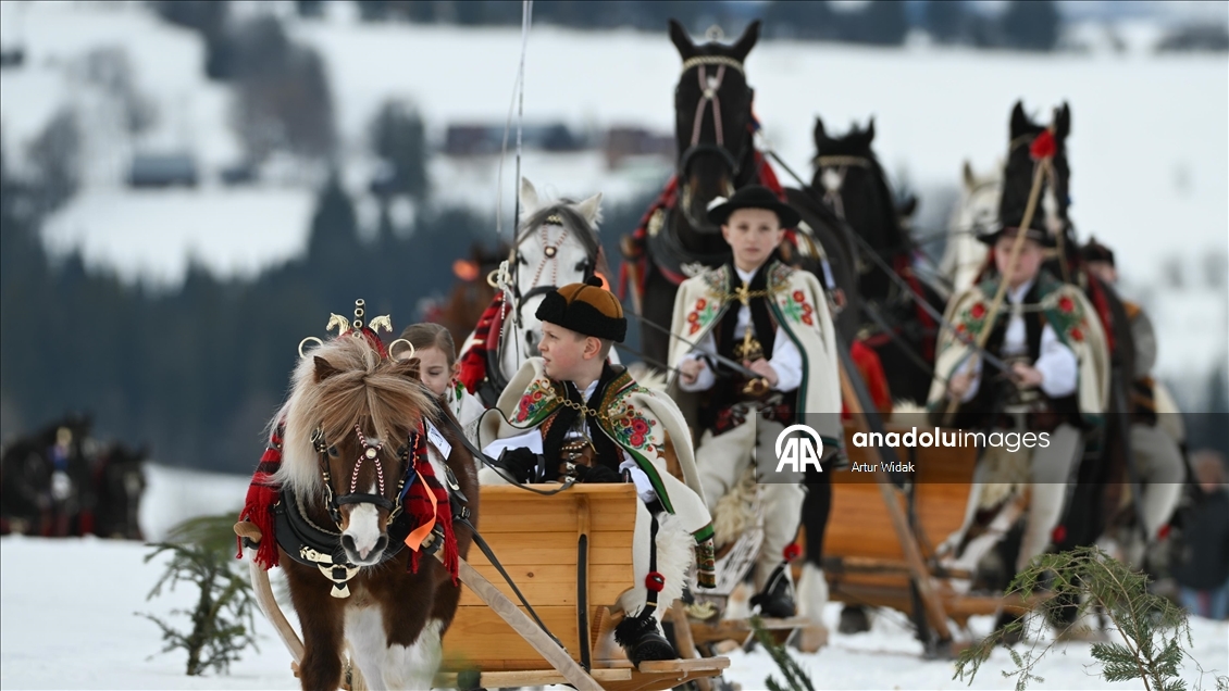 Polonya’da Kış Festivali: Podhale yaylacı kültürü karlar üzerinde yaşatılıyor 