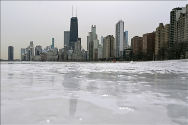В Чикаго установилась экстремально холодная погода