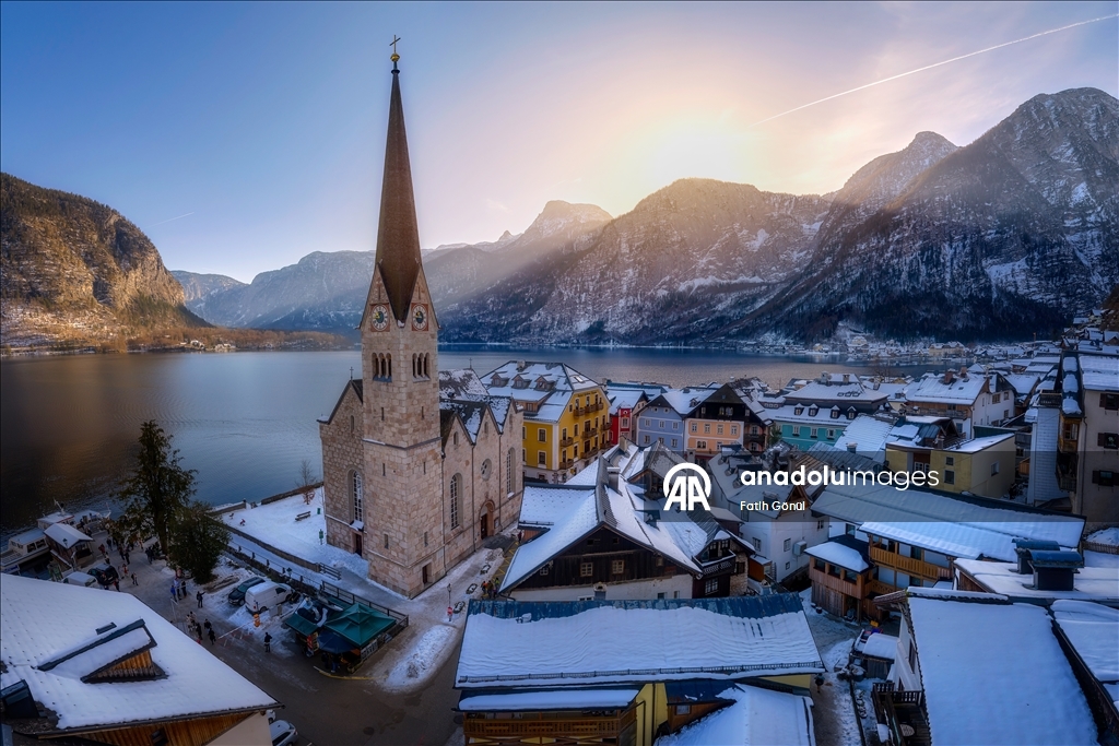 Hallstatt’ta kış manzaraları