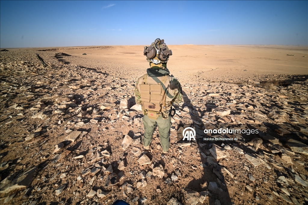 الأنبار.. قوات الحشد الشعبي العراقية تُجري تدريبات بالقرب من الحدود السورية