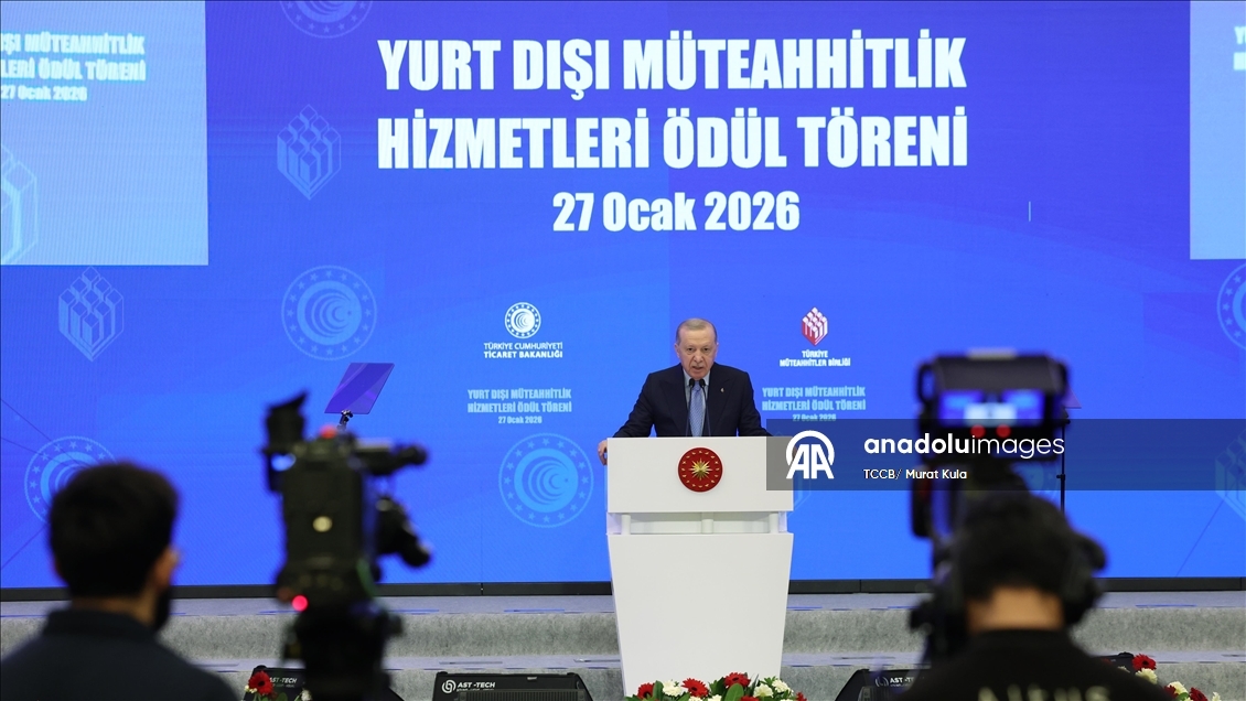 Yurt Dışı Müteahhitlik Hizmetleri Başarı Ödülleri Töreni