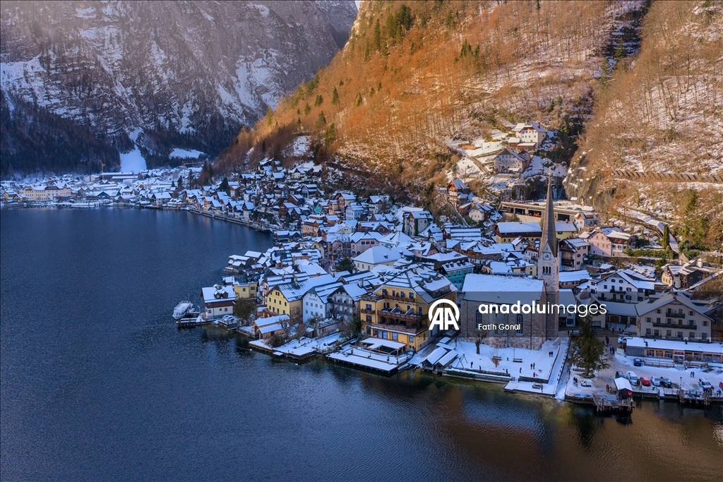 Hallstatt’ta kış manzaraları