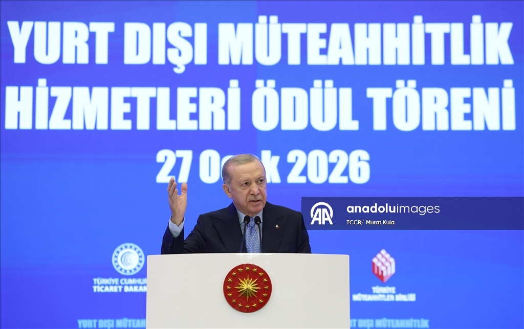 Yurt Dışı Müteahhitlik Hizmetleri Başarı Ödülleri Töreni