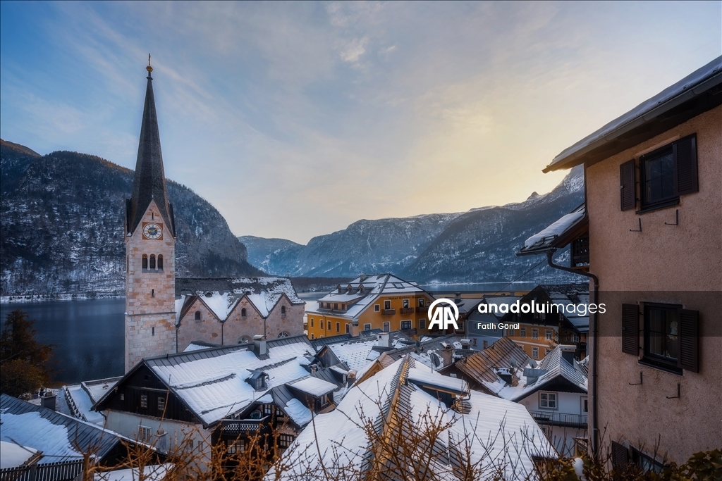 Hallstatt’ta kış manzaraları
