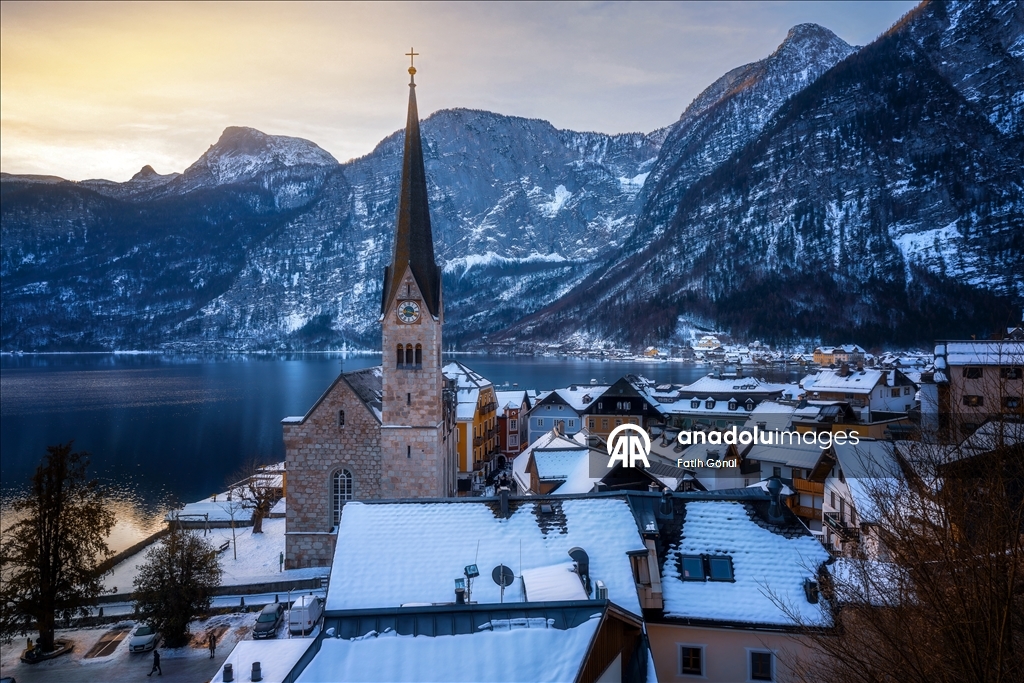 Hallstatt’ta kış manzaraları