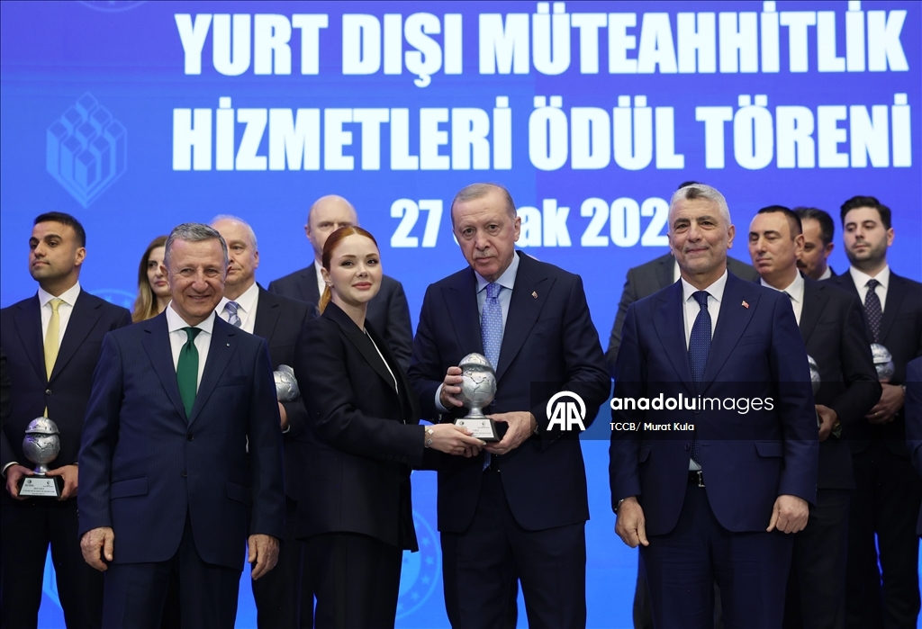 Yurt Dışı Müteahhitlik Hizmetleri Başarı Ödülleri Töreni