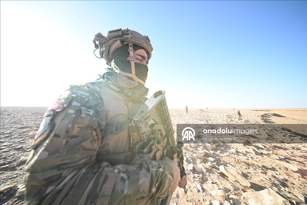 الأنبار.. قوات الحشد الشعبي العراقية تُجري تدريبات بالقرب من الحدود السورية