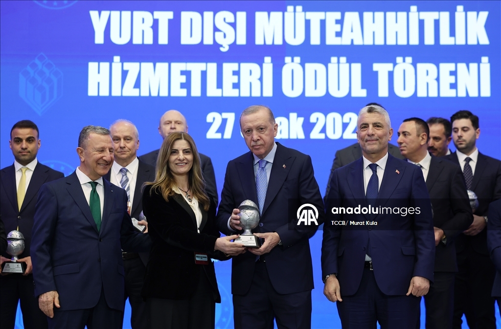 Yurt Dışı Müteahhitlik Hizmetleri Başarı Ödülleri Töreni
