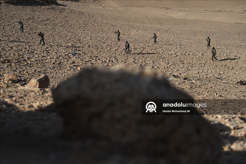 الأنبار.. قوات الحشد الشعبي العراقية تُجري تدريبات بالقرب من الحدود السورية