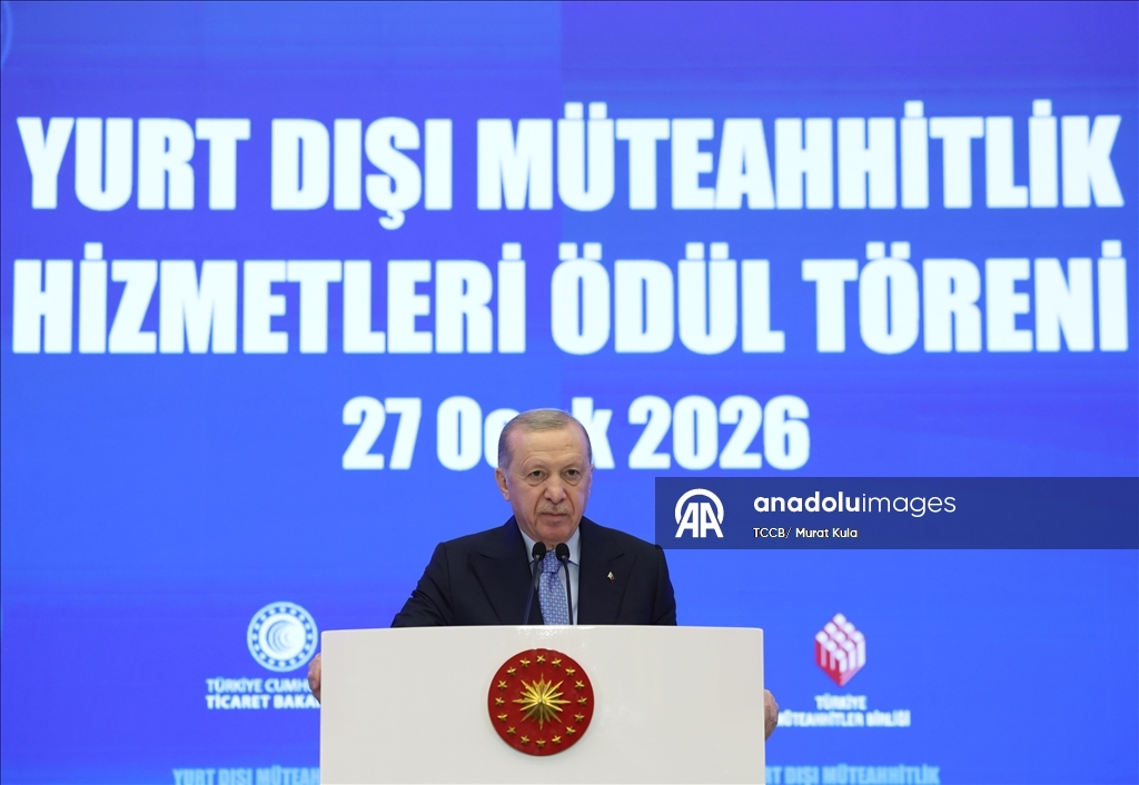 Yurt Dışı Müteahhitlik Hizmetleri Başarı Ödülleri Töreni