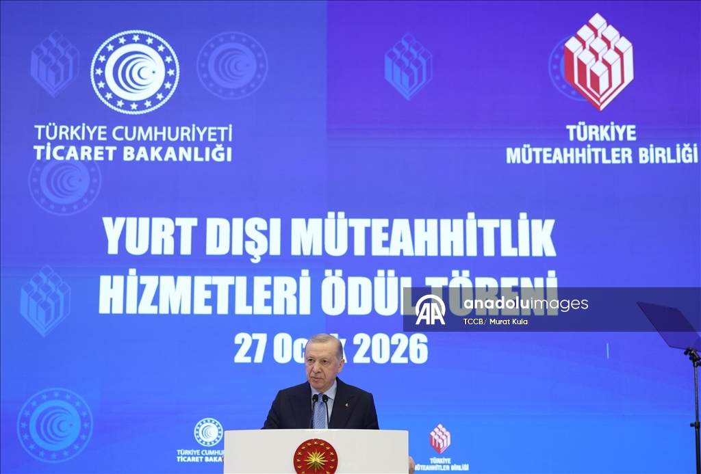 Yurt Dışı Müteahhitlik Hizmetleri Başarı Ödülleri Töreni