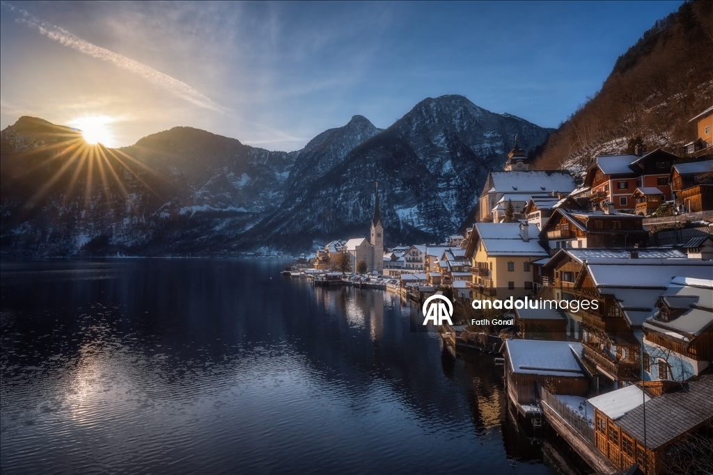 Hallstatt’ta kış manzaraları