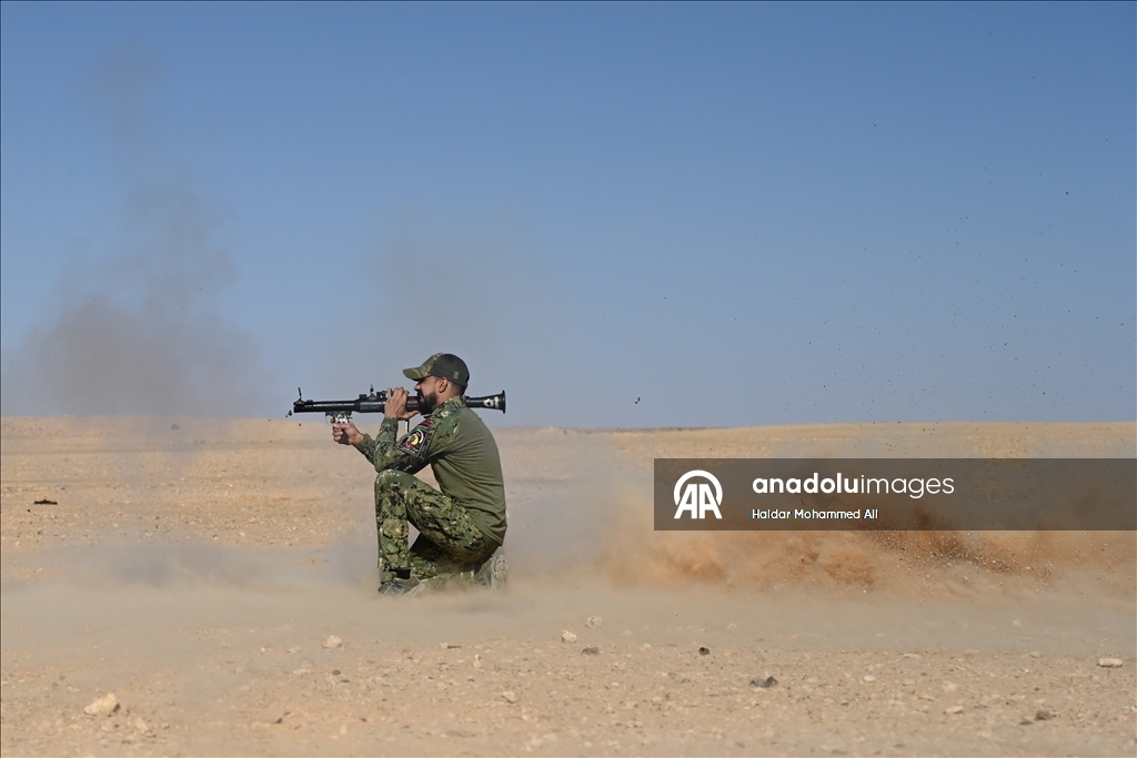 الأنبار.. قوات الحشد الشعبي العراقية تُجري تدريبات بالقرب من الحدود السورية