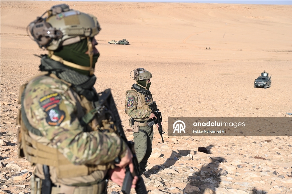 الأنبار.. قوات الحشد الشعبي العراقية تُجري تدريبات بالقرب من الحدود السورية