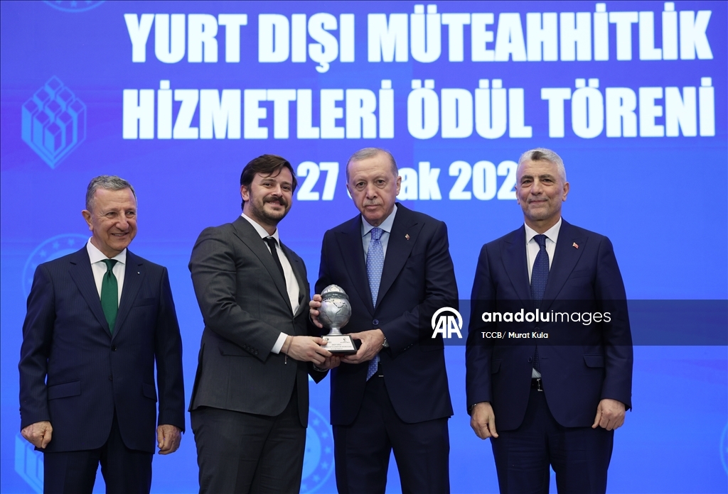 Yurt Dışı Müteahhitlik Hizmetleri Başarı Ödülleri Töreni
