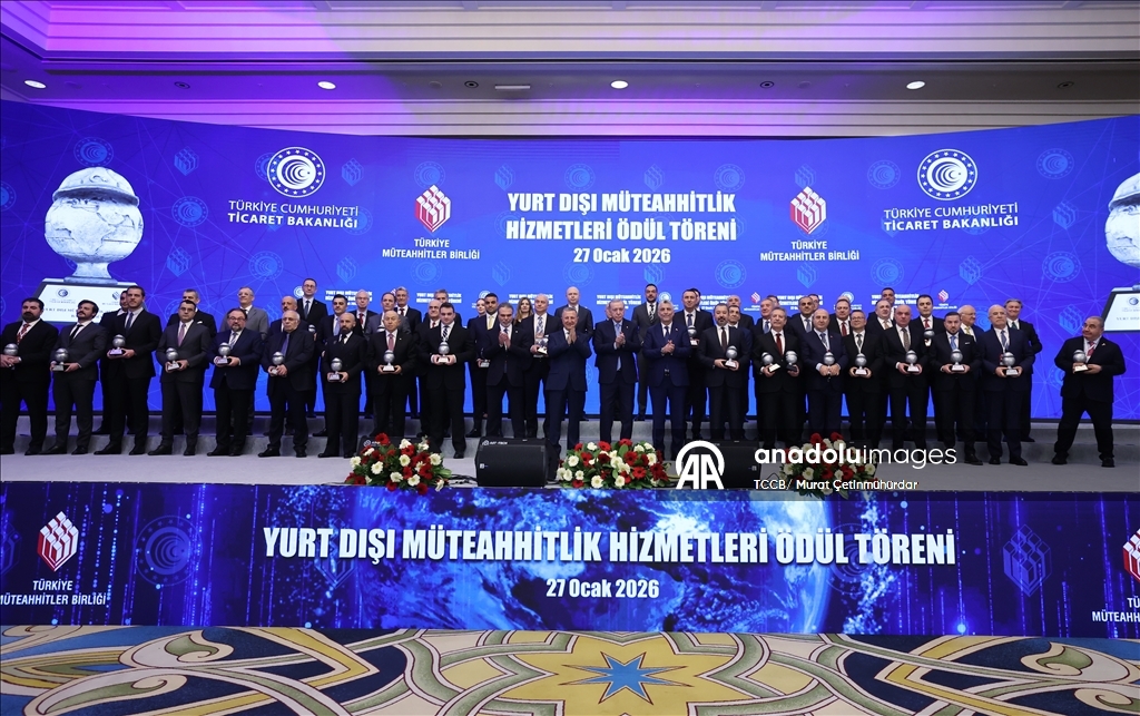 Yurt Dışı Müteahhitlik Hizmetleri Başarı Ödülleri Töreni