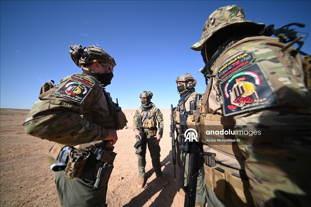 الأنبار.. قوات الحشد الشعبي العراقية تُجري تدريبات بالقرب من الحدود السورية