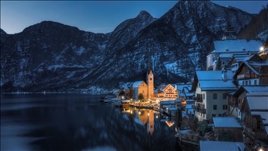 Hallstatt’ta kış manzaraları