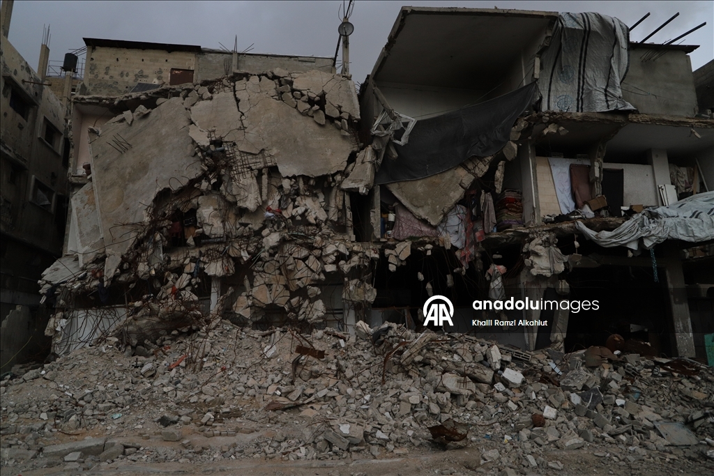 Gazze’nin kuzeyindeki Cibaliya Mülteci Kampı’nda günlük yaşam