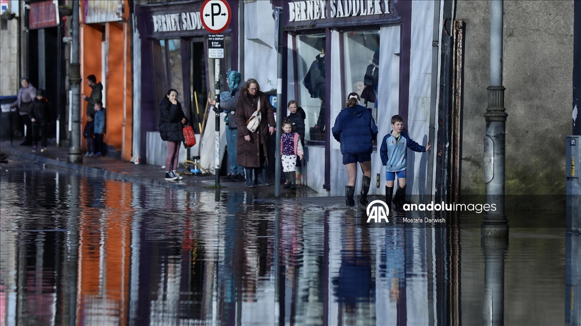 İrlanda'da aşırı yağış, sel ve taşkınlara yol açtı