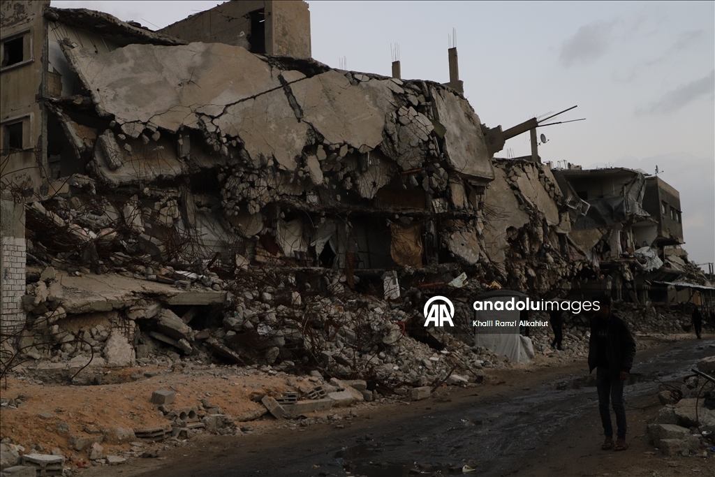 Gazze’nin kuzeyindeki Cibaliya Mülteci Kampı’nda günlük yaşam