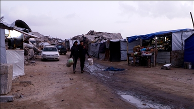 Gazze’nin kuzeyindeki Cibaliya Mülteci Kampı’nda günlük yaşam