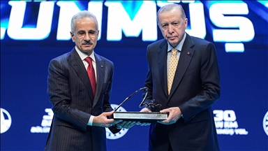 Cumhurbaşkanı Erdoğan Karayolları Genel Müdürlüğü Otuz Bininci Kilometre Bölünmüş Yol Hizmete Alma Töreni'ne katıldı