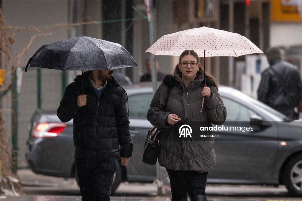 Ankara'da yağmur