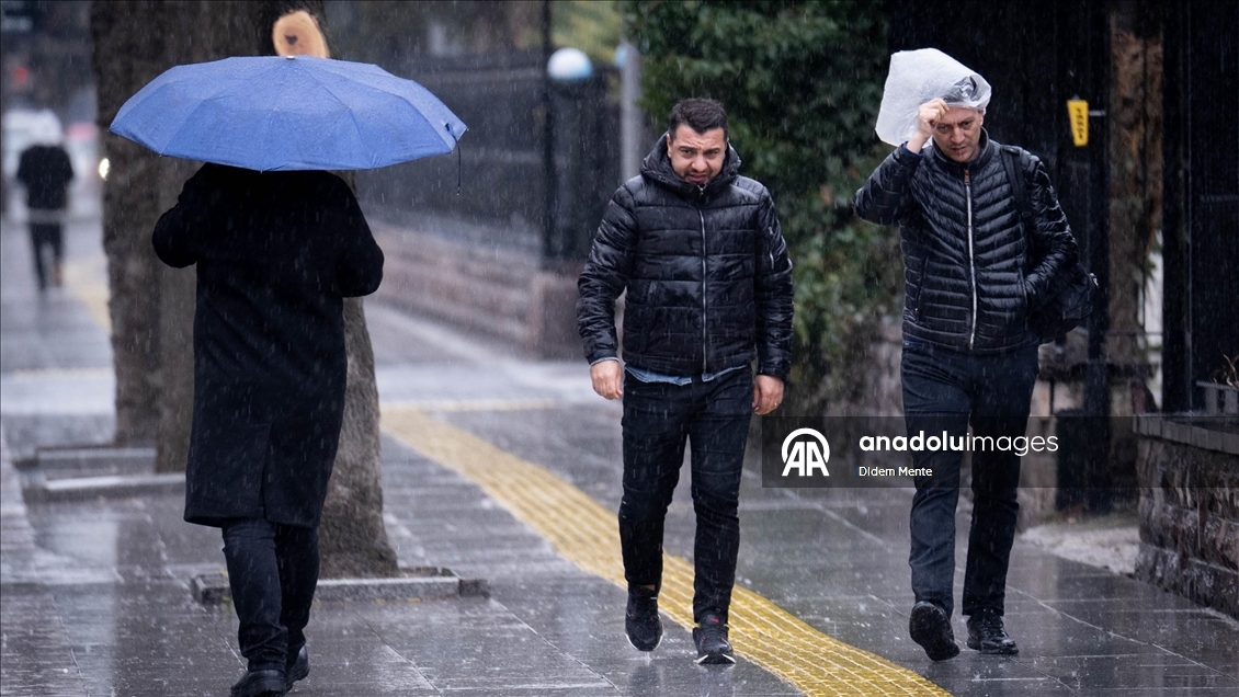 Ankara'da yağmur