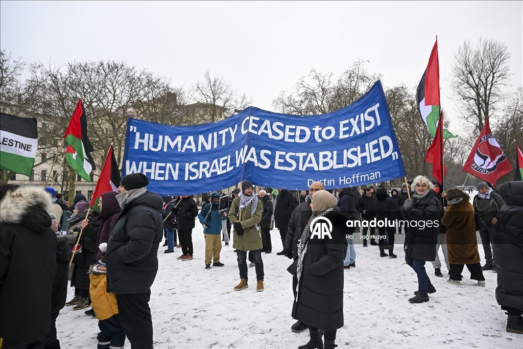 برلين.. مئات المتظاهرين يحتجون على انتهاكات إسرائيل في غزة