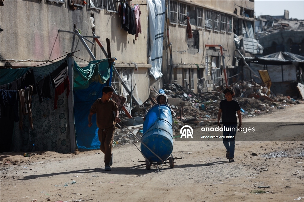 Повседневная жизнь в лагере беженцев Джебалия в Газе