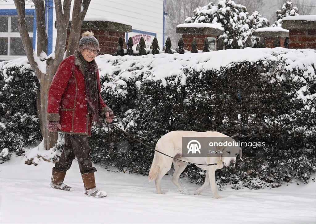 ABD’de Gianna kış fırtınası Charlotte’u etkisi altına aldı