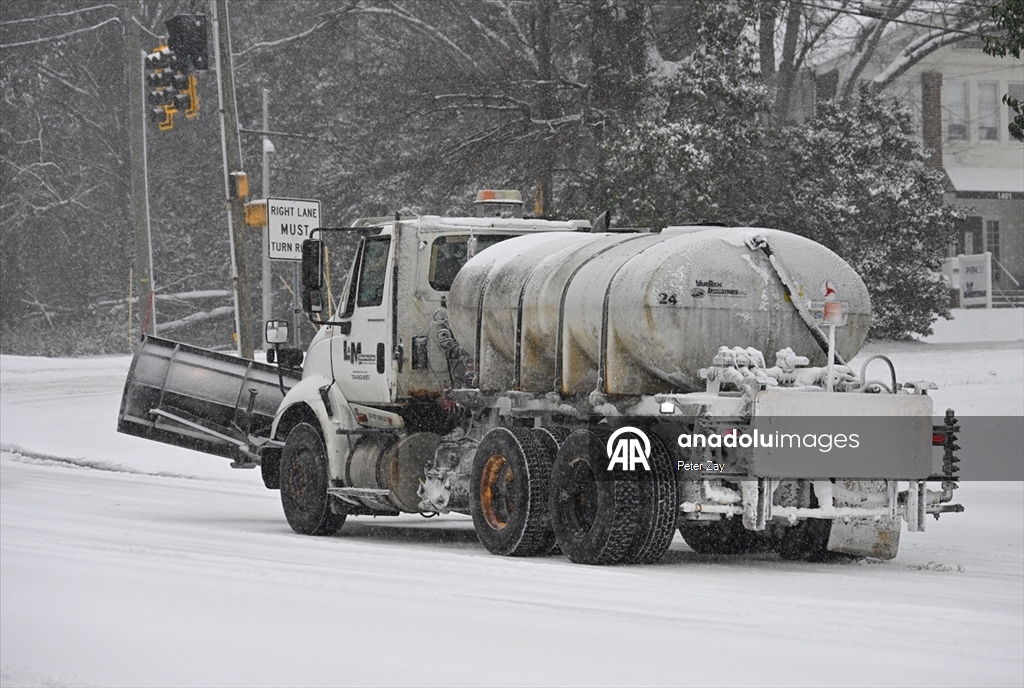 ABD’de Gianna kış fırtınası Charlotte’u etkisi altına aldı