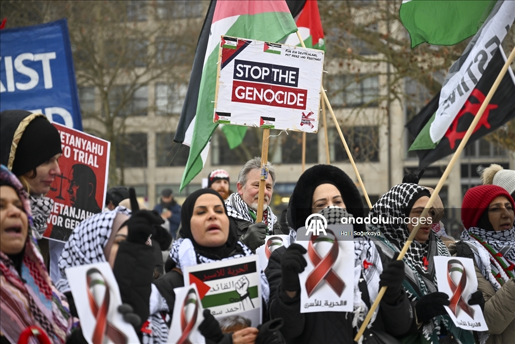 برلين.. مئات المتظاهرين يحتجون على انتهاكات إسرائيل في غزة