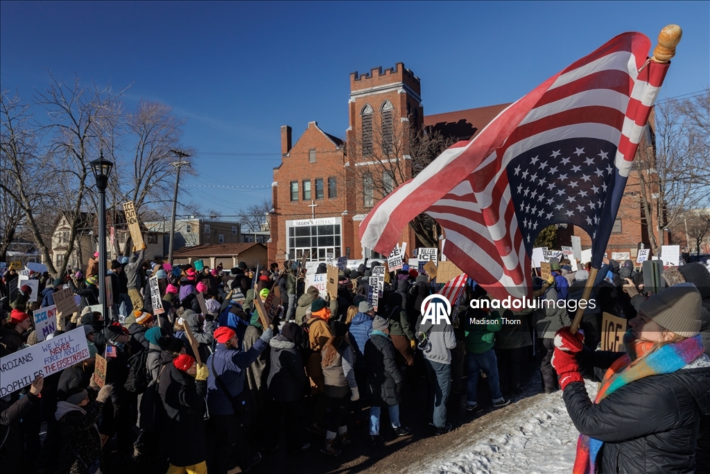 Minneapolis'te ICE karşıtı protesto düzenlendi 9