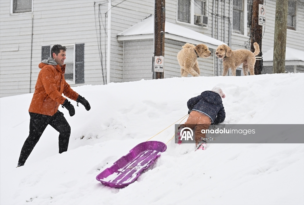 ABD’de Gianna kış fırtınası Charlotte’u etkisi altına aldı