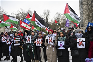 برلين.. مئات المتظاهرين يحتجون على انتهاكات إسرائيل في غزة