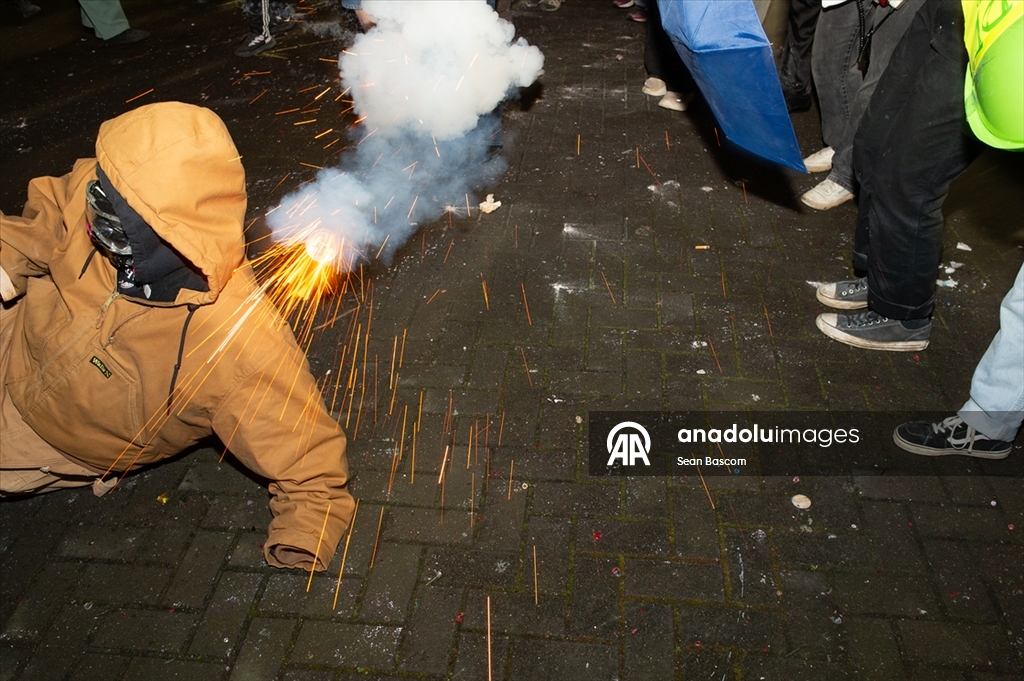 ABD'nin Portland kentindeki ICE karşıtı protestolara polis sert müdahalede bulundu